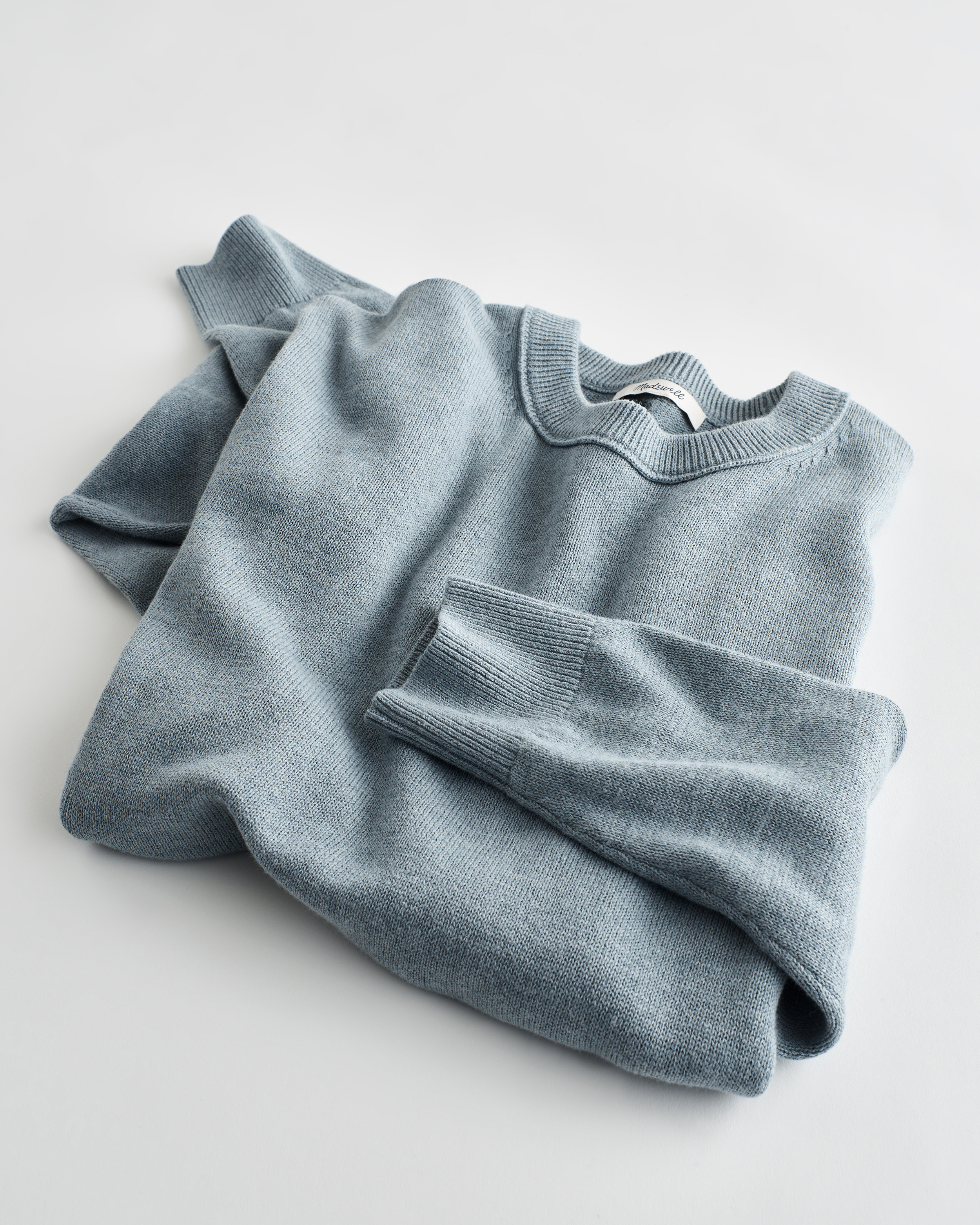Pale blue knit sweater
